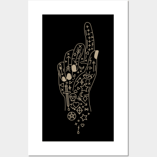 HAND TATOO MYSTIC Posters and Art